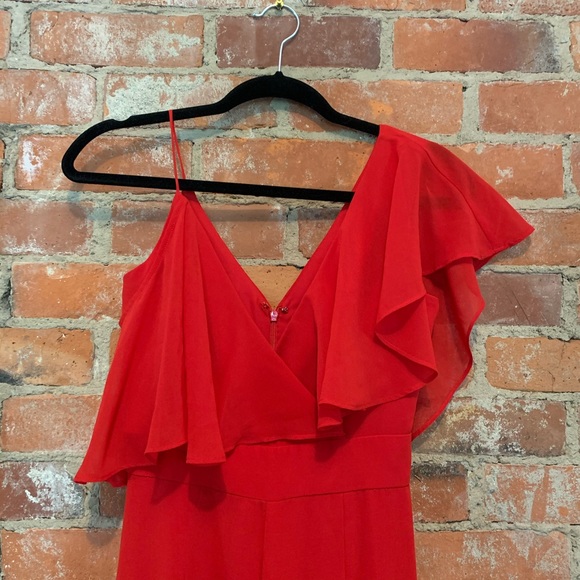 Fame & Partners Red Jumpsuit - Picture 4 of 5